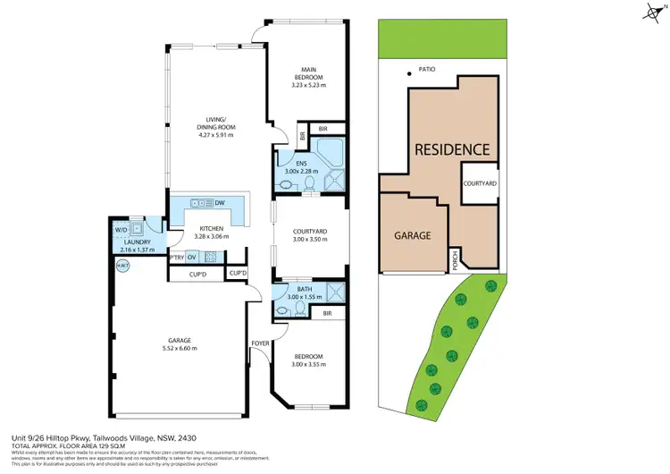 Floorplan of Homely villa listing, 9/26 Hilltop Parkway, Tallwoods Village NSW 2430