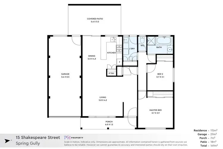 Floorplan of Homely house listing, 15 Shakespeare Street, Spring Gully VIC 3550