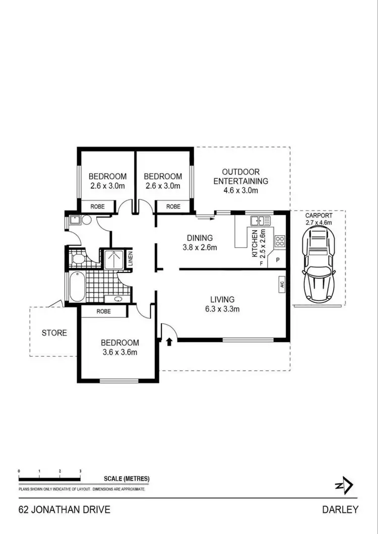 Floorplan of Homely unit listing, 62 Jonathan Drive, Darley VIC 3340