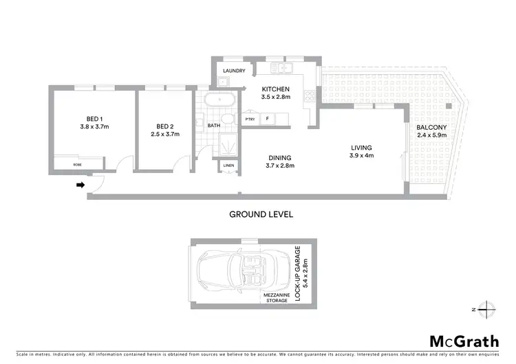 Floorplan of Homely apartment listing, 1/82 Oaks Avenue, Dee Why NSW 2099