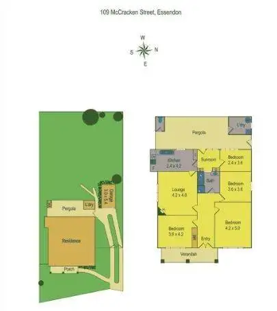 Floorplan of Homely house listing, 109 McCracken Street, Essendon VIC 3040