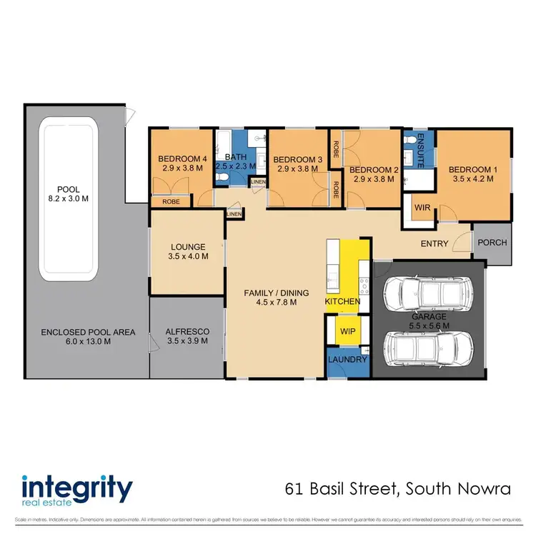 Floorplan of Homely house listing, 61 Basil Street, South Nowra NSW 2541