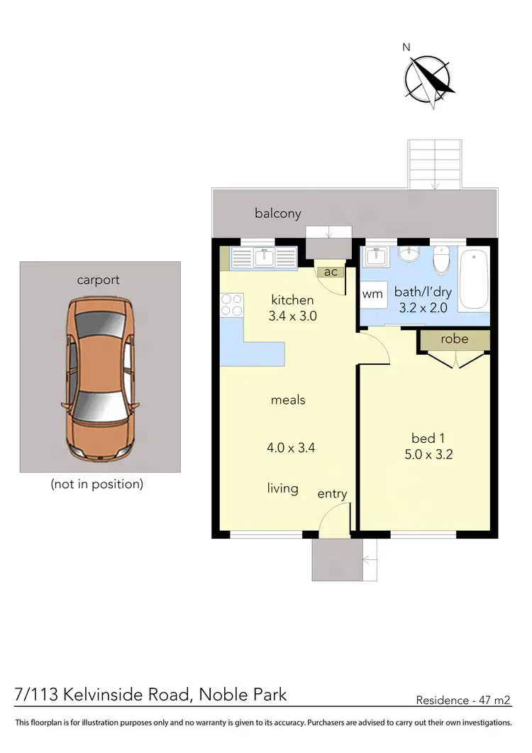 Floorplan of Homely apartment listing, 7/113 Kelvinside Road, Noble Park VIC 3174