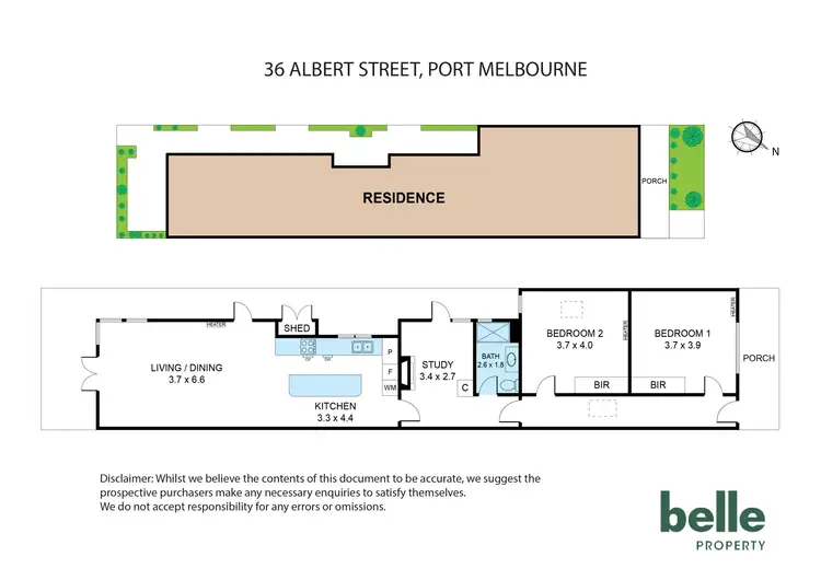Floorplan of Homely house listing, 36 Albert Street, Port Melbourne VIC 3207