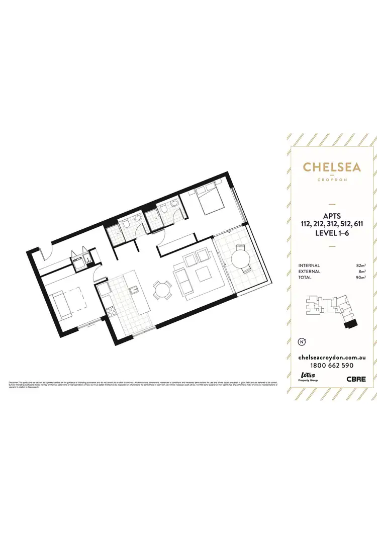 Floorplan of Homely apartment listing, 512/17 Grosvenor Street, Croydon NSW 2132