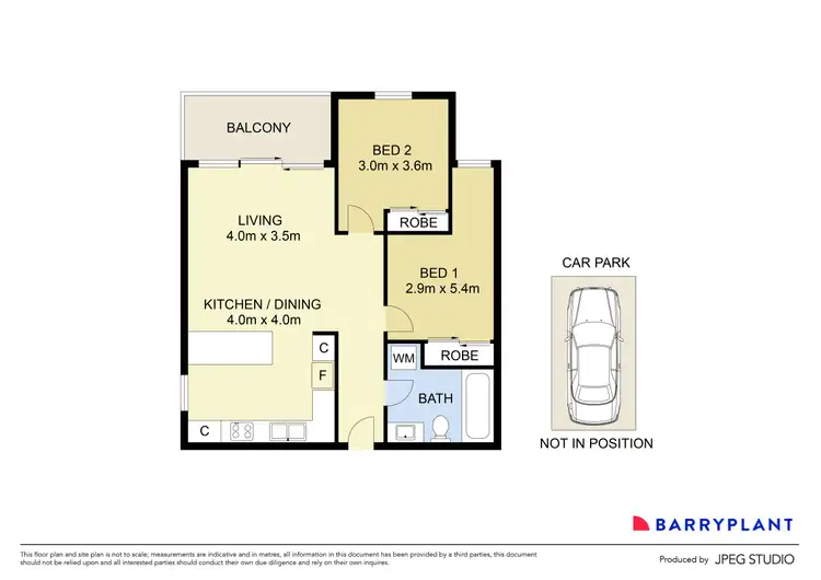 Floorplan of Homely unit listing, 33/44 Eucalyptus Drive, Maidstone VIC 3012