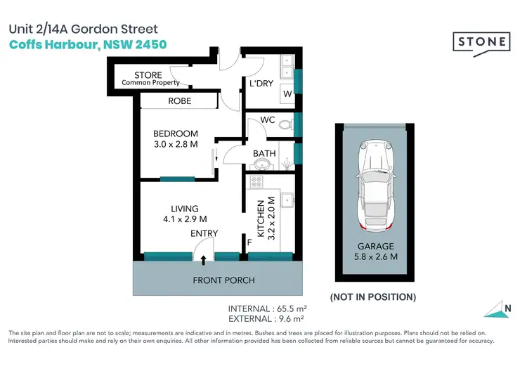 Floorplan of Homely apartment listing, 2/14a Gordon Street, Coffs Harbour NSW 2450