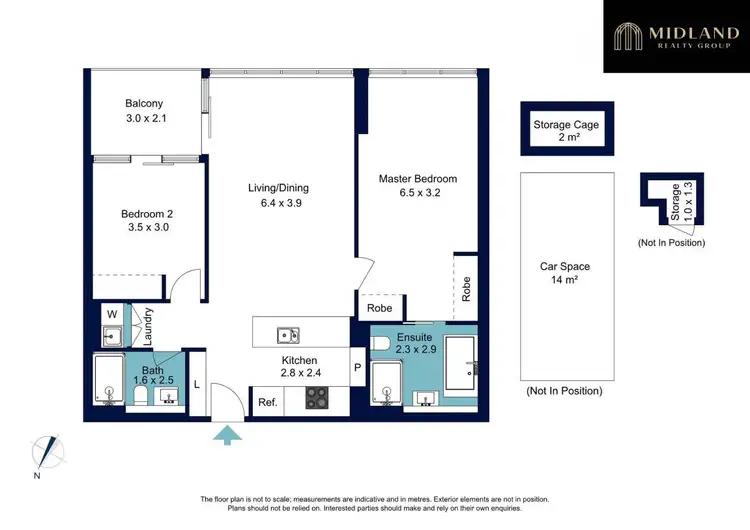 Floorplan of Homely apartment listing, 2205/472 Pacific Highway, St Leonards NSW 2065