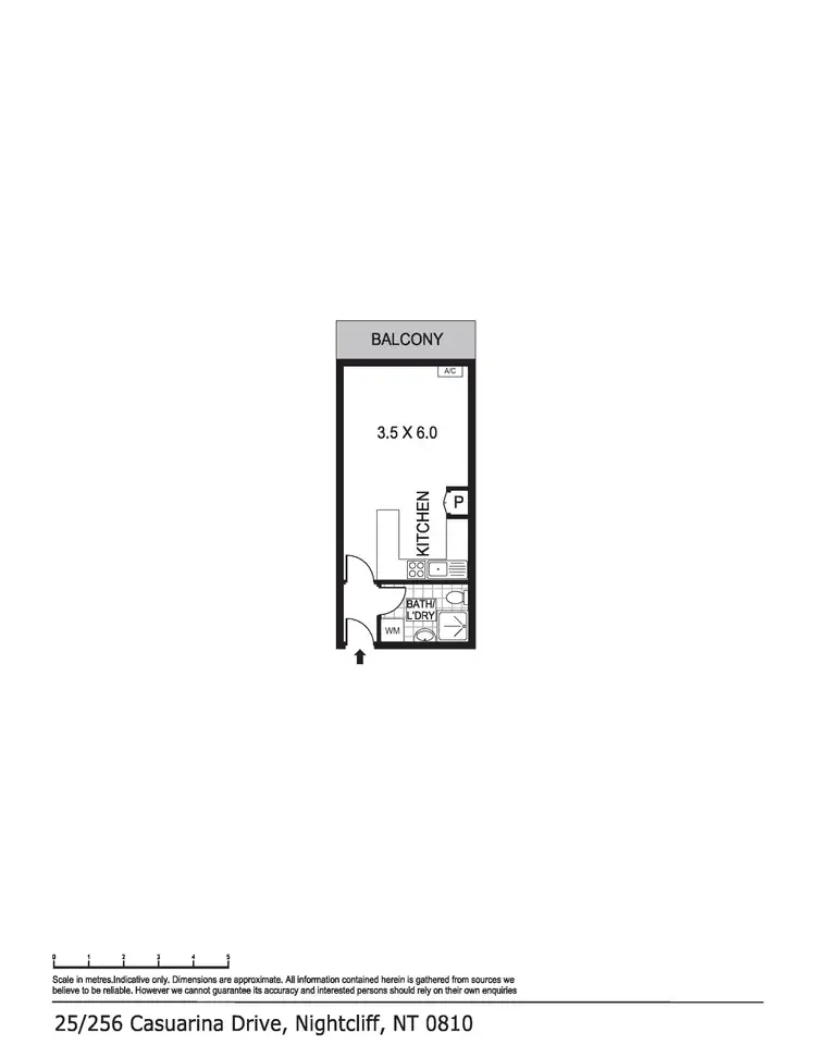 Floorplan of Homely studio listing, 25/256 Casuarina Drive, Nightcliff NT 810