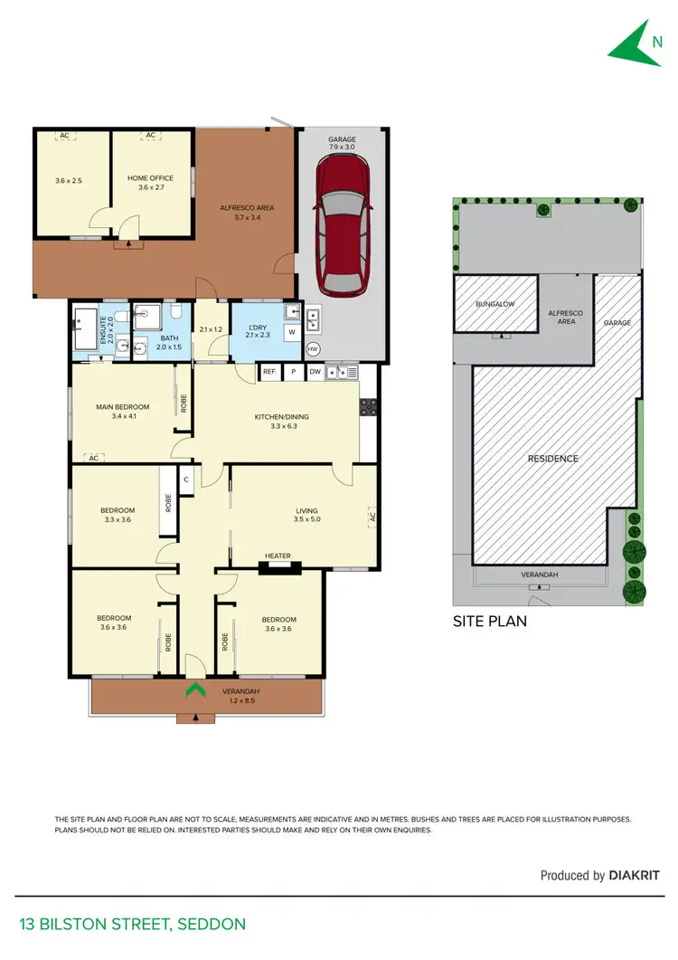 Floorplan of Homely house listing, 13 Bilston Street, Seddon VIC 3011
