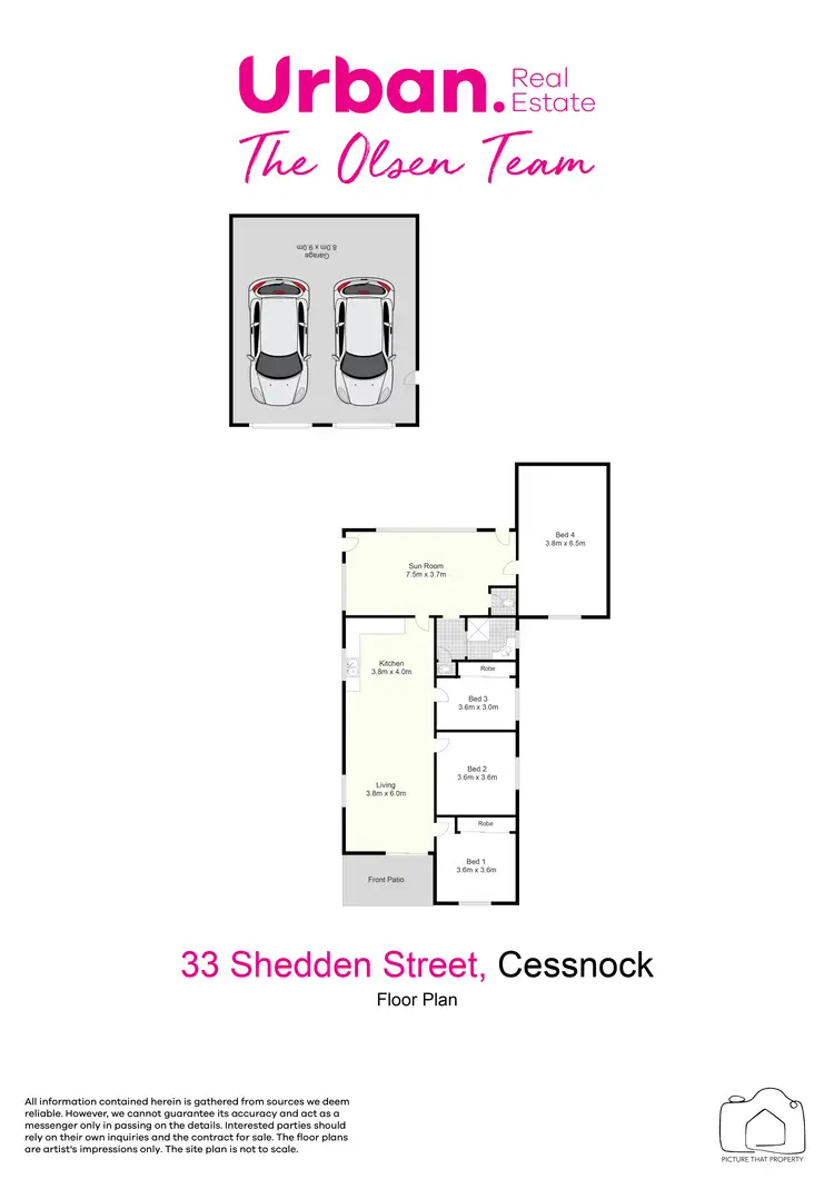 Floorplan of Homely house listing, 33 Shedden Street, Cessnock NSW 2325