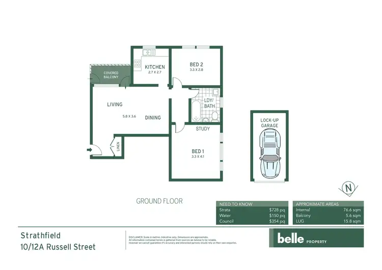 Floorplan of Homely apartment listing, 10/12A Russell Street, Strathfield NSW 2135