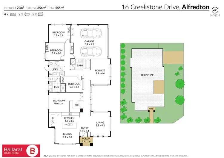 Floorplan of Homely house listing, 16 Creekstone Drive, Alfredton VIC 3350