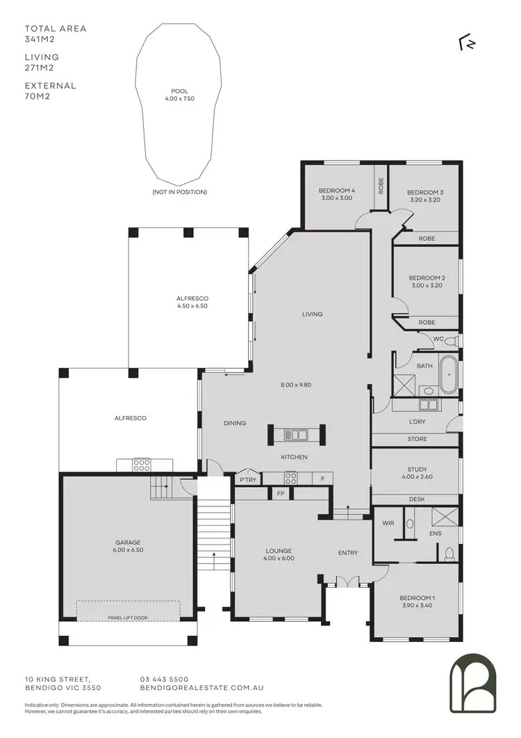 Floorplan of Homely house listing, 14 Gondolier Terrace, Golden Square VIC 3555