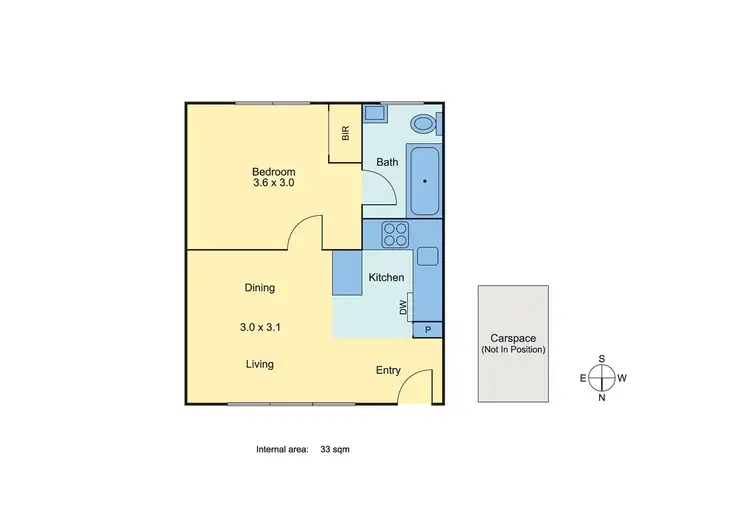 Floorplan of Homely apartment listing, 6/241 Stawell Street, Burnley VIC 3121