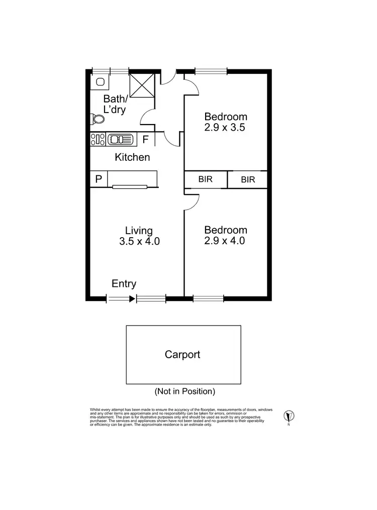 Floorplan of Homely apartment listing, 8/160 Grange Road, Carnegie VIC 3163