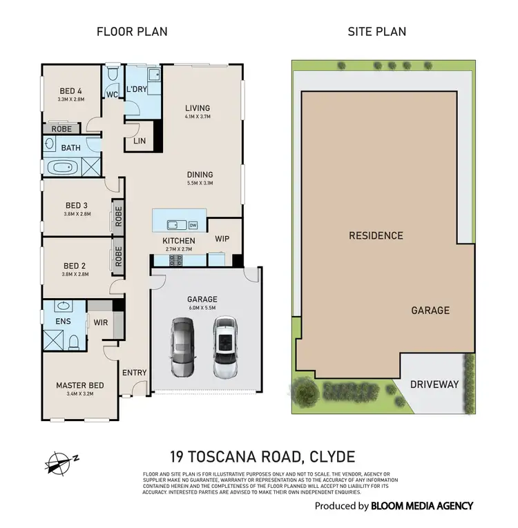 Floorplan of Homely house listing, 19 Toscana Road, Clyde VIC 3978