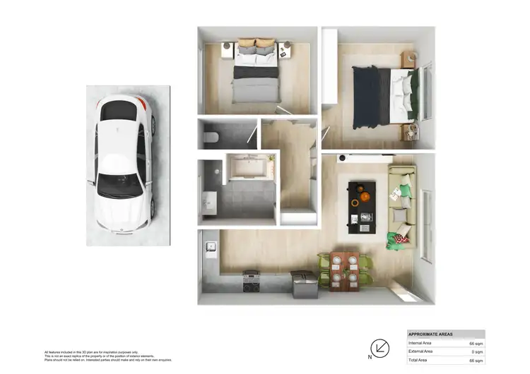 Floorplan of Homely unit listing, 3/230 Newcastle Road, Jesmond NSW 2299