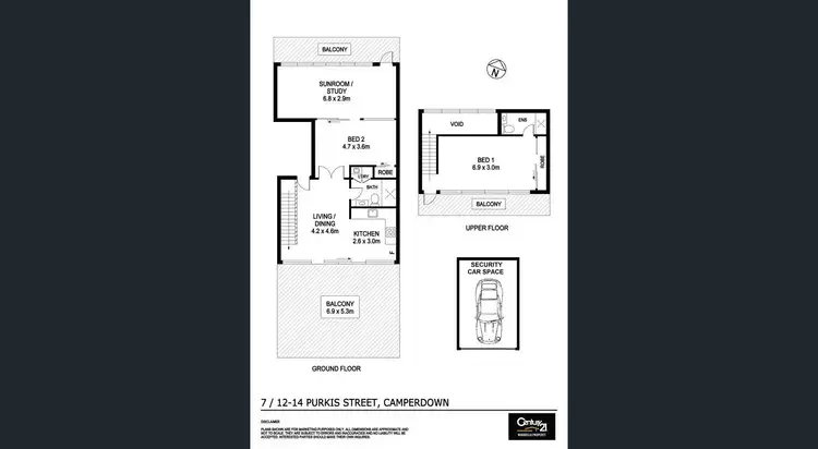 Floorplan of Homely apartment listing, 7/12 Purkis Street, Camperdown NSW 2050