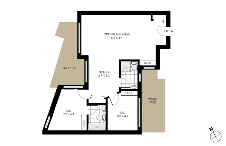 Floorplan of Homely apartment listing, 8/87-89 Frenchmans Road, Randwick NSW 2031