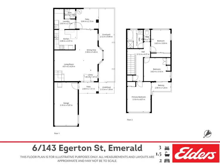 Floorplan of Homely unit listing, 6/143 Egerton Street, Emerald QLD 4720