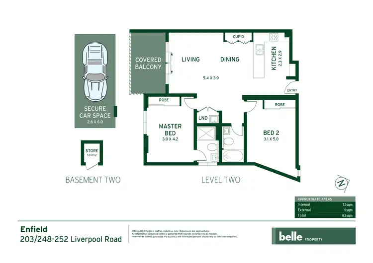 Floorplan of Homely apartment listing, 203/248-252 Liverpool Road, Enfield NSW 2136
