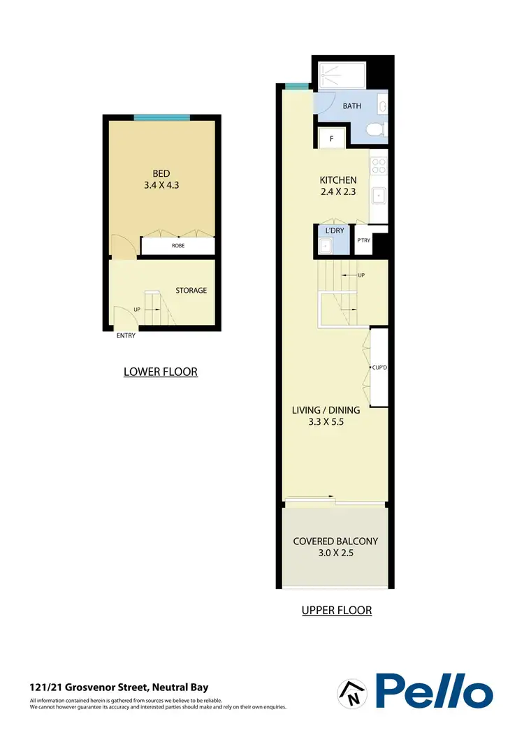 Floorplan of Homely apartment listing, 121/21 Grosvenor Street, Neutral Bay NSW 2089