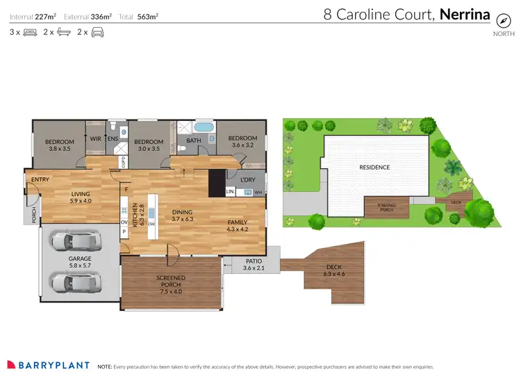 Floorplan of Homely house listing, 8 Caroline Court, Nerrina VIC 3350