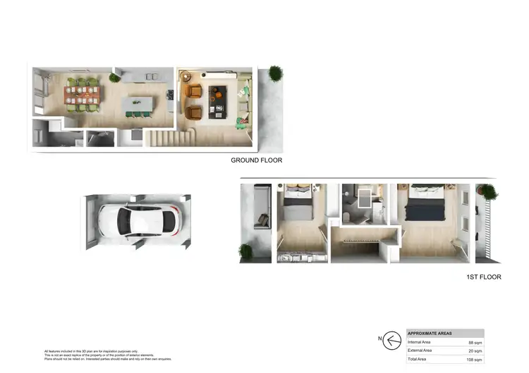 Floorplan of Homely terrace listing, 82A Laman Street, Cooks Hill NSW 2300