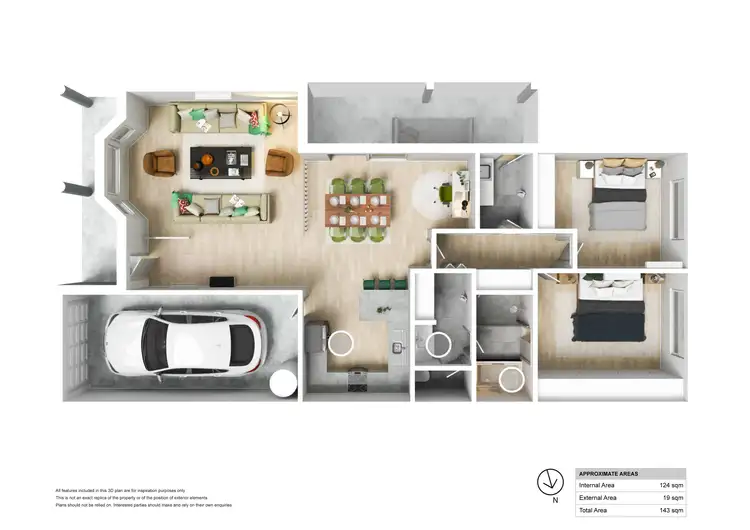 Floorplan of Homely villa listing, 1/4 Oceanside Drive, Caves Beach NSW 2281