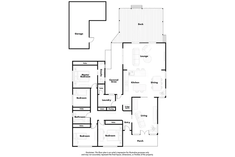 Floorplan of Homely house listing, 417 Skipton Street, Redan VIC 3350