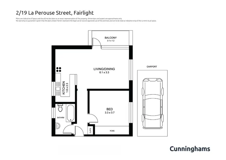 Floorplan of Homely apartment listing, 2/19 La Perouse Street, Fairlight NSW 2094