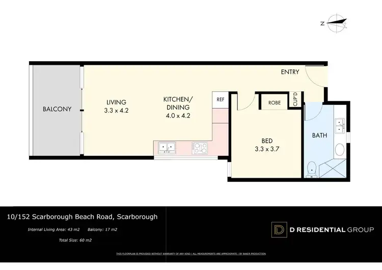 Floorplan of Homely unit listing, 10/152 Scarborough Beach Road, Scarborough WA 6019