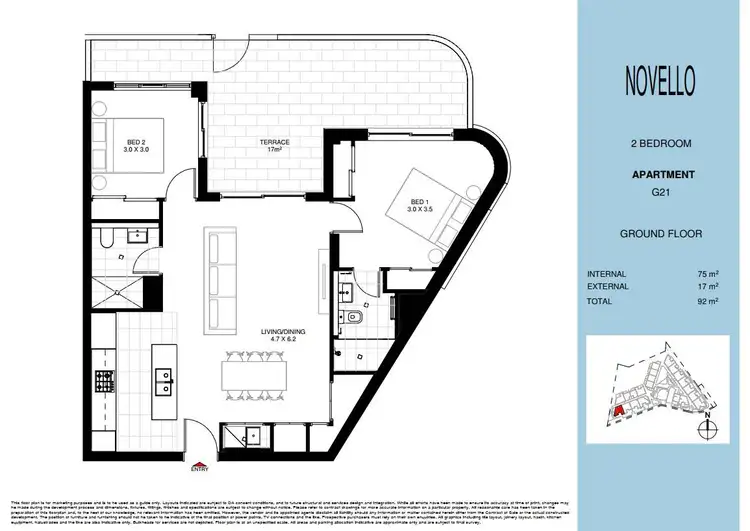 Floorplan of Homely apartment listing, 324/17-37 Wollongong Road, Arncliffe NSW 2205