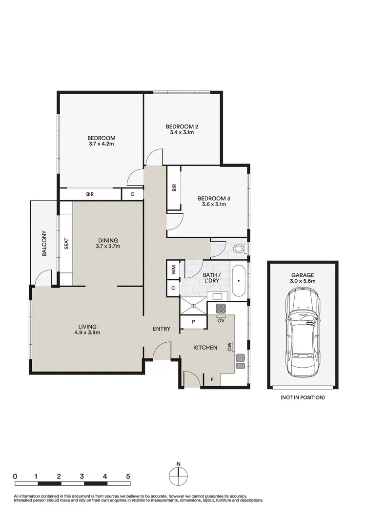 Floorplan of Homely apartment listing, 5/126 Alma Road, St Kilda East VIC 3183