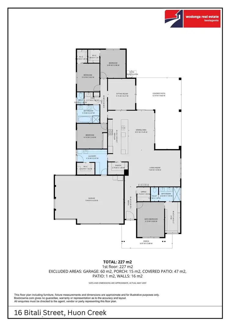 Floorplan of Homely house listing, 16 Bitali Street, Huon Creek VIC 3691
