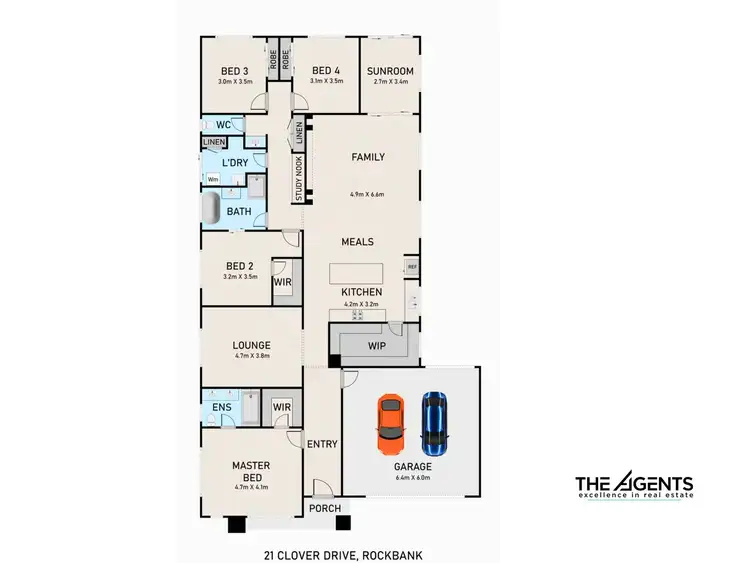 Floorplan of Homely house listing, 21 Clover Drive, Rockbank VIC 3335