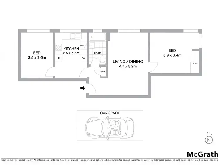 Floorplan of Homely apartment listing, 5/11 Botany Street, Bondi Junction NSW 2022