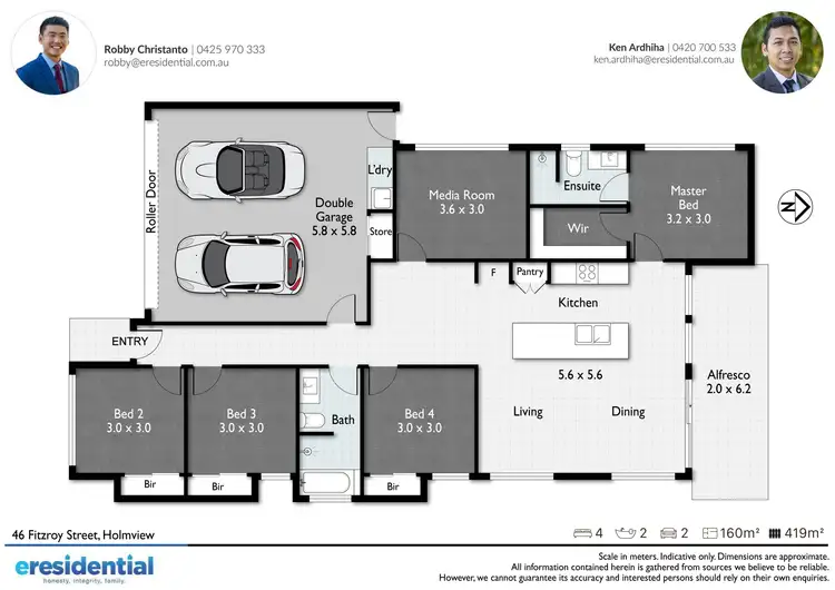 Floorplan of Homely house listing, 46 Fitzroy Street, Holmview QLD 4207