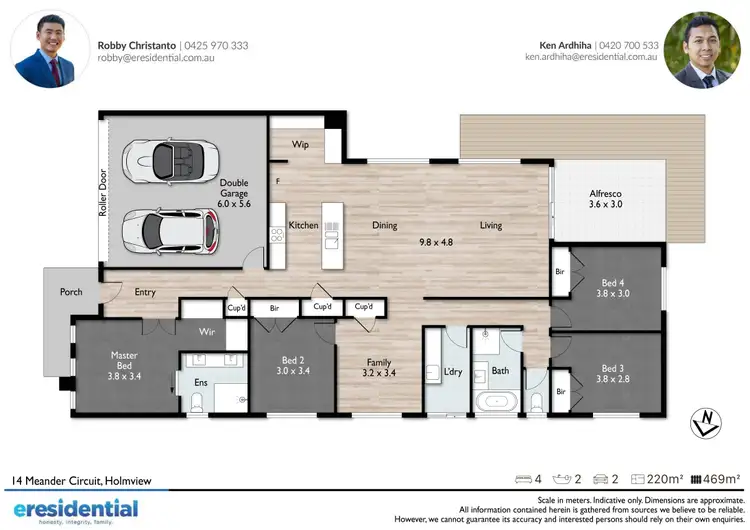 Floorplan of Homely house listing, 14 Meander Circuit, Holmview QLD 4207