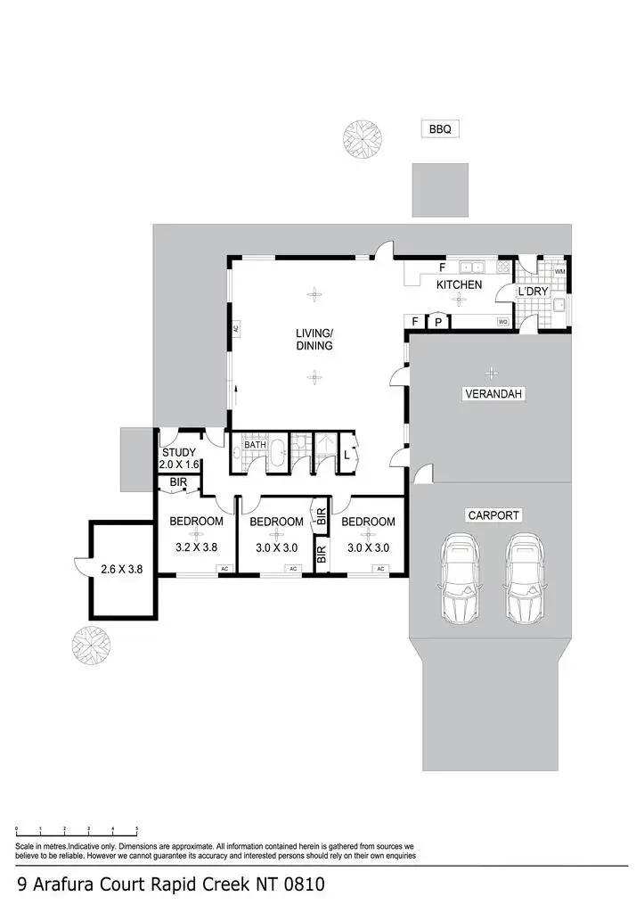 Floorplan of Homely house listing, 9 Arafura Court, Rapid Creek NT 810