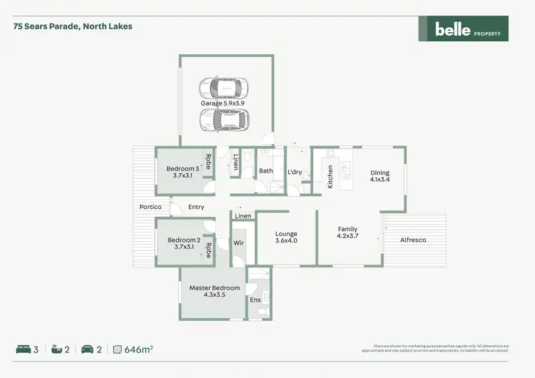 Floorplan of Homely house listing, 75 Sears Parade, North Lakes QLD 4509