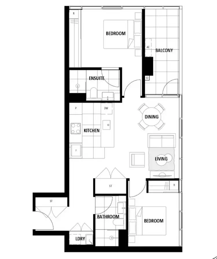 Floorplan of Homely apartment listing, 906/2 Grazier Lane, Belconnen ACT 2617