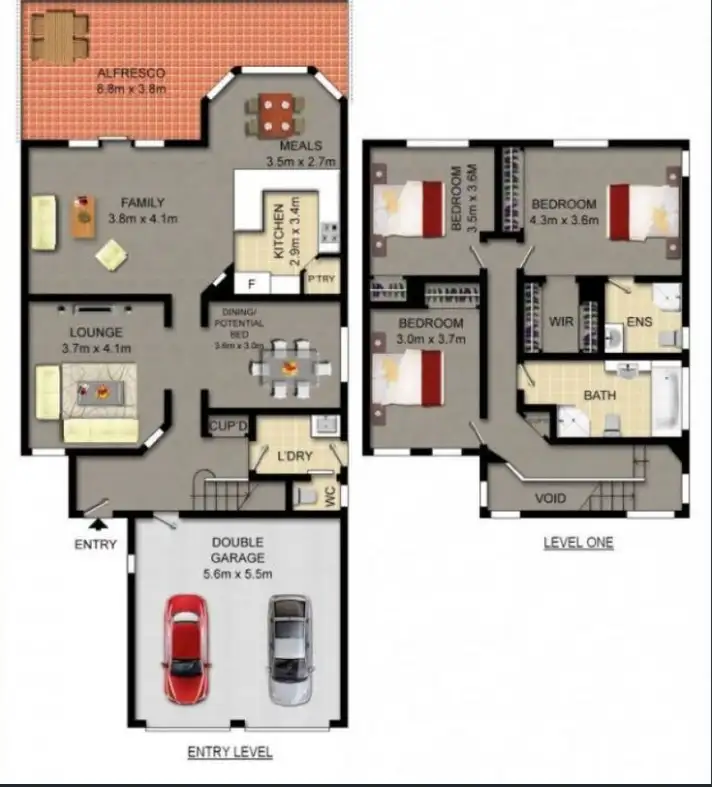 Floorplan of Homely house listing, 37 Myee Crescent, Baulkham Hills NSW 2153
