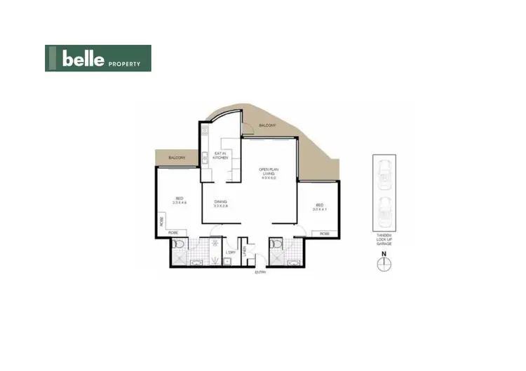 Floorplan of Homely apartment listing, 605/91 Brompton Road, Kensington NSW 2033