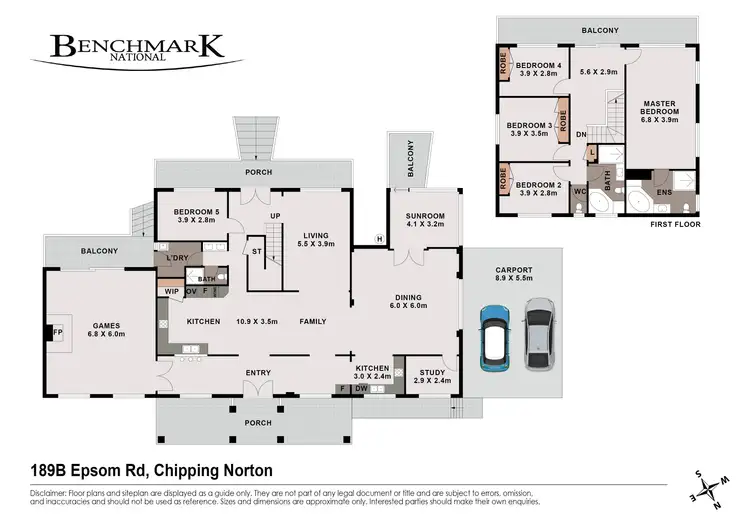 Floorplan of Homely house listing, 189 Epsom Road, Chipping Norton NSW 2170