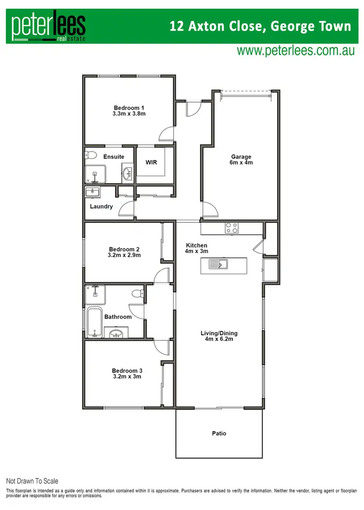 Floorplan of Homely house listing, 12 Axton Close, George Town TAS 7253