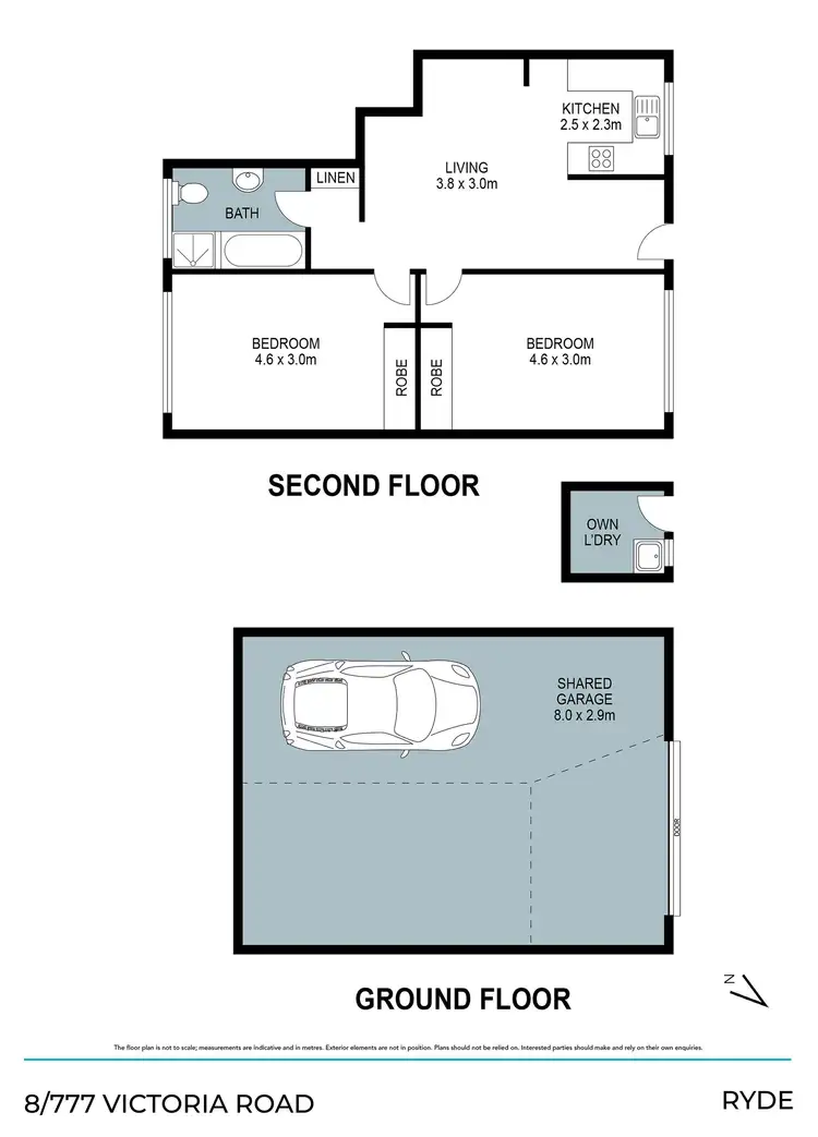 Floorplan of Homely apartment listing, 8/777 Victoria Road, Ryde NSW 2112