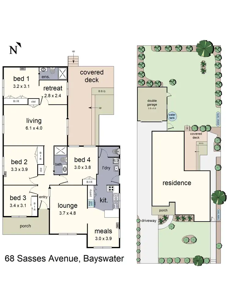 Floorplan of Homely house listing, 68 Sasses Avenue, Bayswater VIC 3153