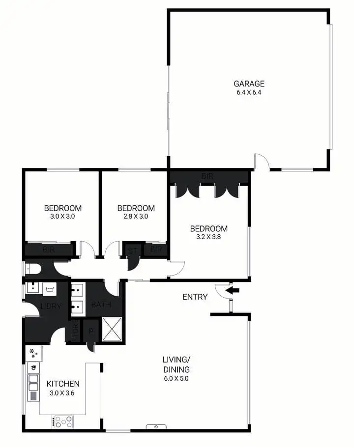 Floorplan of Homely house listing, 40 Ward Street, Bell Post Hill VIC 3215